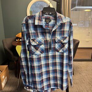 NWT - Pendleton Men's Beach Shack Plaid Long Sleeve Shirt